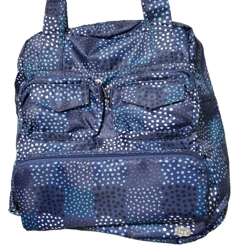 Lug Tote Bag Confetti Puddle Jumper Overnight Gym Packable Shoulder Carry On - Picture 4 of 12